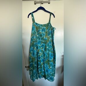 Talbots Turquoise Lined Dress